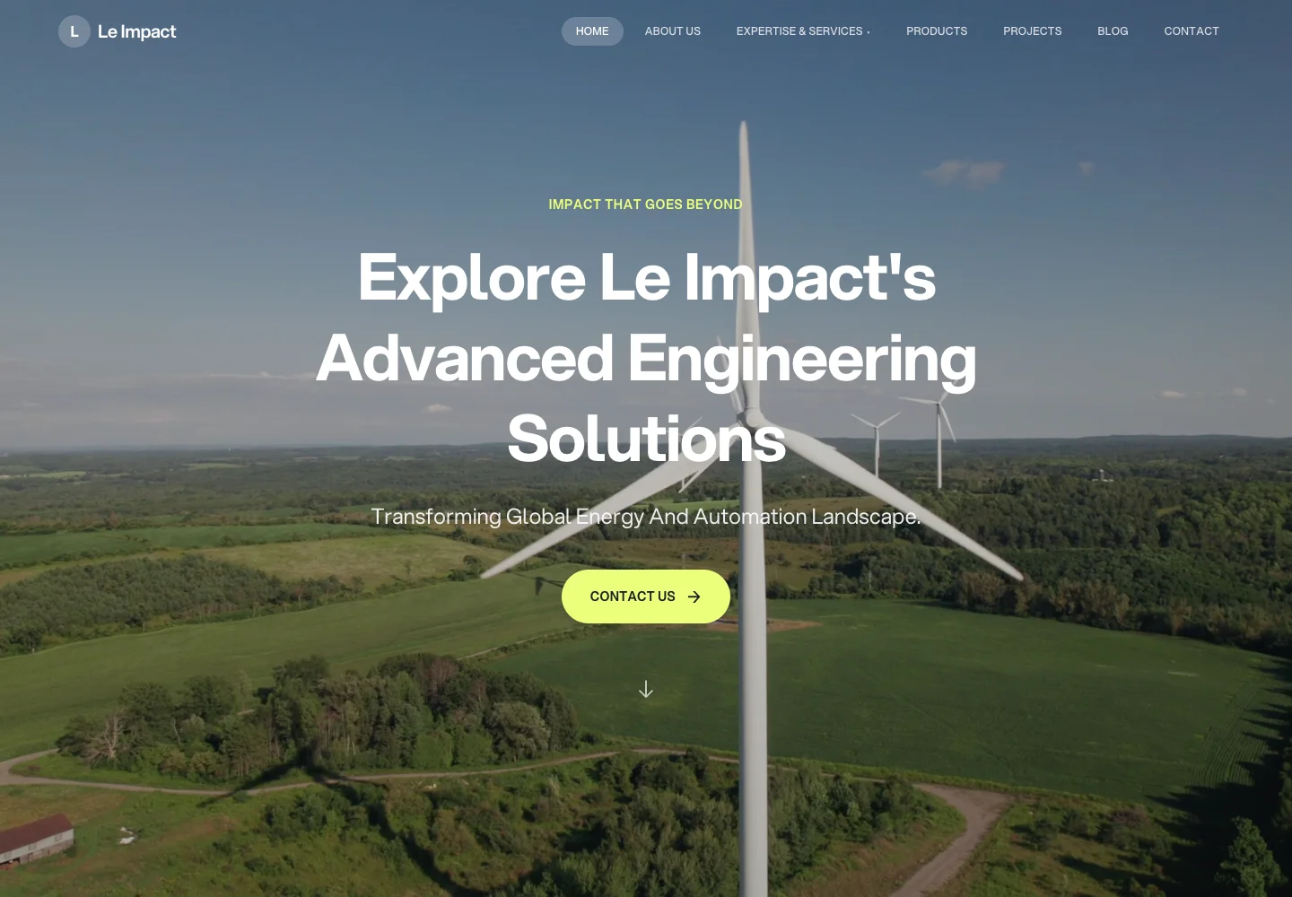 Le Impact website designed and developed by Umber