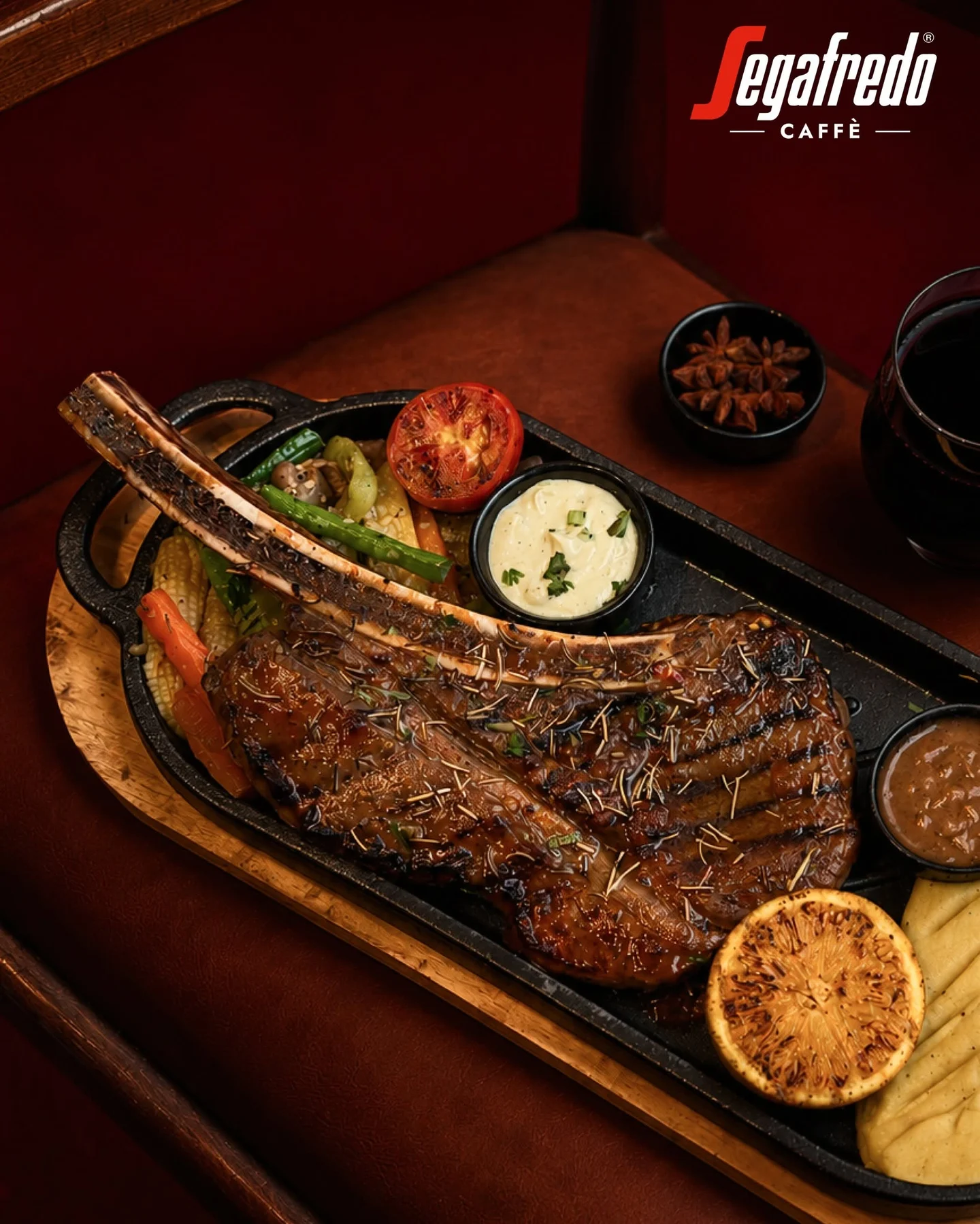 Segafredo grilled dish campaign creative